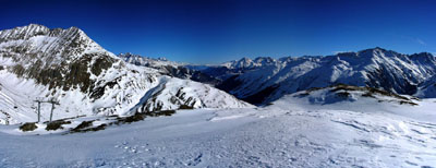 Panorama Skigebiet Dieni-Milez-Alpsu, Sedrun GR, Februar 2007